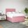 vidaXL Boxspringbett mit Matratze Rosa 160x200 cm Samt