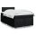 vidaXL Boxspringbett mit Matratze Schwarz 120x190 cm Stoff