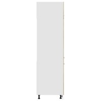 vidaXL Kühlumbauschrank Sonoma-Eiche 60x57x207 cm Holzwerkstoff