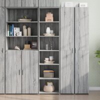 vidaXL Highboard Grau Sonoma-Eiche 45x41x185 cm...