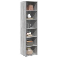 vidaXL Highboard Grau Sonoma-Eiche 45x41x185 cm Holzwerkstoff