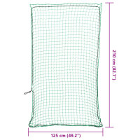 vidaXL Anh&auml;ngernetz mit Gummiseil Gr&uuml;n 2,1x1,25 m PP