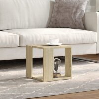 vidaXL Couchtisch Sonoma-Eiche 32x32x30 cm Holzwerkstoff