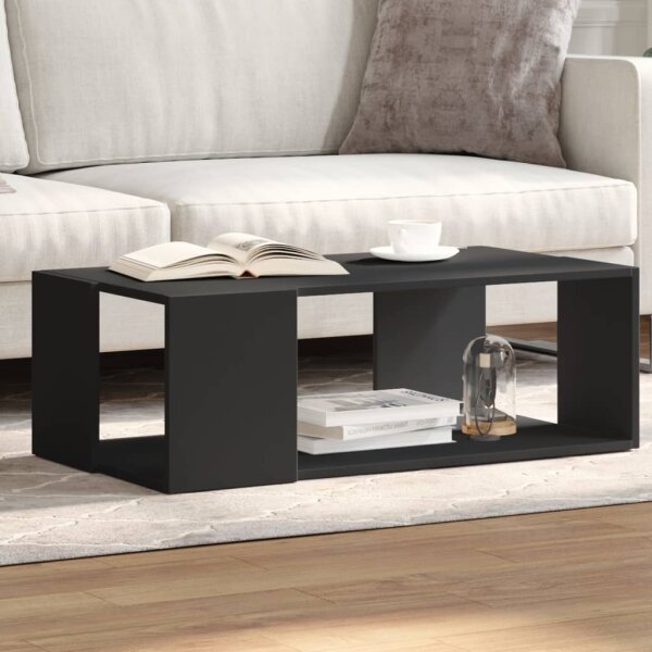 vidaXL Couchtisch Schwarz 89,5x48x30 cm Holzwerkstoff