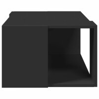 vidaXL Couchtisch Schwarz 89,5x48x30 cm Holzwerkstoff