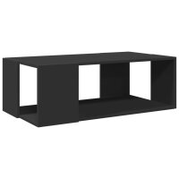 vidaXL Couchtisch Schwarz 89,5x48x30 cm Holzwerkstoff