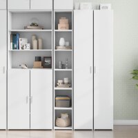 vidaXL Highboard Wei&szlig; 30x41x185 cm Holzwerkstoff