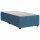 vidaXL Boxspringbett mit Matratze Dunkelblau 90x190 cm Samt