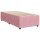 vidaXL Boxspringbett mit Matratze Rosa 100x200 cm Samt