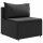 vidaXL 6-tlg. Garten-Lounge-Set mit Kissen Schwarz Poly Rattan