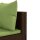 vidaXL 4-tlg. Garten-Lounge-Set mit Kissen Braun Poly Rattan