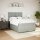 vidaXL Boxspringbett mit Matratze Hellgrau 140x190 cm Samt