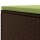 vidaXL 7-tlg. Garten-Lounge-Set mit Kissen Braun Poly Rattan