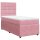 vidaXL Boxspringbett mit Matratze Rosa 80x200 cm Samt