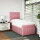 vidaXL Boxspringbett mit Matratze Rosa 80x200 cm Samt