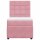 vidaXL Boxspringbett mit Matratze Rosa 80x200 cm Samt