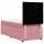 vidaXL Boxspringbett mit Matratze Rosa 80x200 cm Samt