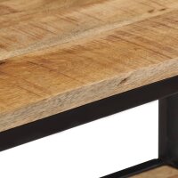 vidaXL Konsolentisch 70x35x70 cm Raues Massivholz Mango