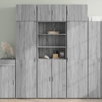 vidaXL Highboard Grau Sonoma 70x42,5x185 cm Holzwerkstoff