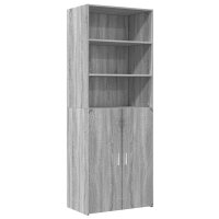 vidaXL Highboard Grau Sonoma 70x42,5x185 cm Holzwerkstoff