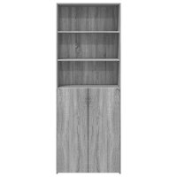 vidaXL Highboard Grau Sonoma 70x42,5x185 cm Holzwerkstoff