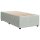 vidaXL Boxspringbett mit Matratze Hellgrau 90x200 cm Samt