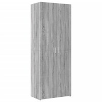 vidaXL Highboard Grau Sonoma 70x42,5x185 cm Holzwerkstoff