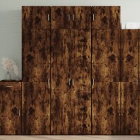 vidaXL Highboard Räuchereiche 70x42,5x185 cm...