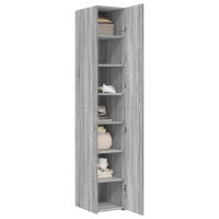 vidaXL Highboard Grau Sonoma 30x42,5x185 cm Holzwerkstoff