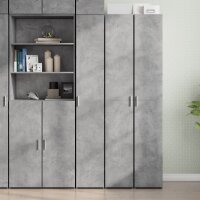 vidaXL Highboard Betongrau 30x42,5x185 cm Holzwerkstoff