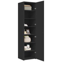 vidaXL Highboard Schwarz 45x42,5x185 cm Holzwerkstoff