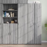 vidaXL Highboard Grau Sonoma 45x42,5x185 cm Holzwerkstoff