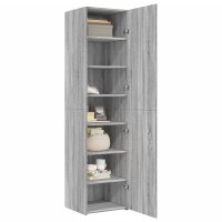 vidaXL Highboard Grau Sonoma 45x42,5x185 cm Holzwerkstoff