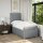 vidaXL Boxspringbett mit Matratze Hellgrau 90x190 cm Stoff