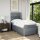 vidaXL Boxspringbett mit Matratze Hellgrau 90x190 cm Stoff