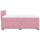 vidaXL Boxspringbett mit Matratze Rosa 140x190 cm Samt