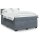 vidaXL Boxspringbett mit Matratze Dunkelgrau 140x190 cm Samt