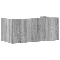 vidaXL Wandregal Grau Sonoma 70,5x35x30,5 cm Holzwerkstoff