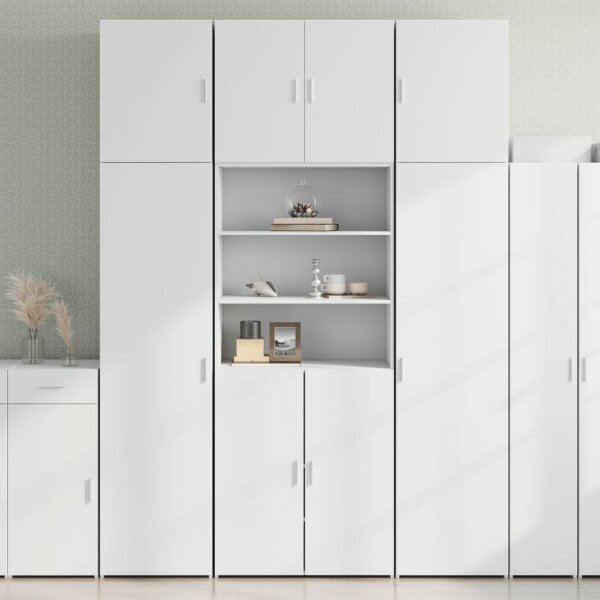 vidaXL Highboard Wei&szlig; 80x42,5x249 cm Holzwerkstoff