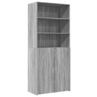 vidaXL Highboard Grau Sonoma 80x42,5x185 cm Holzwerkstoff