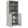 vidaXL Highboard Betongrau 80x42,5x185 cm Holzwerkstoff