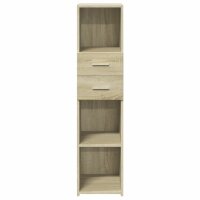 vidaXL Highboard Sonoma-Eiche 30x42,5x124 cm Holzwerkstoff