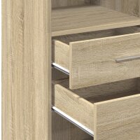 vidaXL Highboard Sonoma-Eiche 30x42,5x124 cm Holzwerkstoff