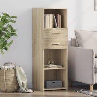 vidaXL Highboard Sonoma-Eiche 40x42,5x124 cm Holzwerkstoff