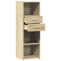 vidaXL Highboard Sonoma-Eiche 40x42,5x124 cm Holzwerkstoff