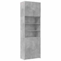 vidaXL Highboard Betongrau 80x42,5x249 cm Holzwerkstoff