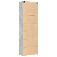 vidaXL Highboard Betongrau 80x42,5x249 cm Holzwerkstoff