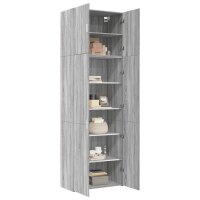 vidaXL Highboard Grau Sonoma 80x42,5x249 cm Holzwerkstoff