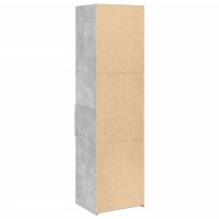 vidaXL Highboard Betongrau 50x42,5x185 cm Holzwerkstoff