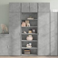 vidaXL Highboard Betongrau 70x41x185 cm Holzwerkstoff